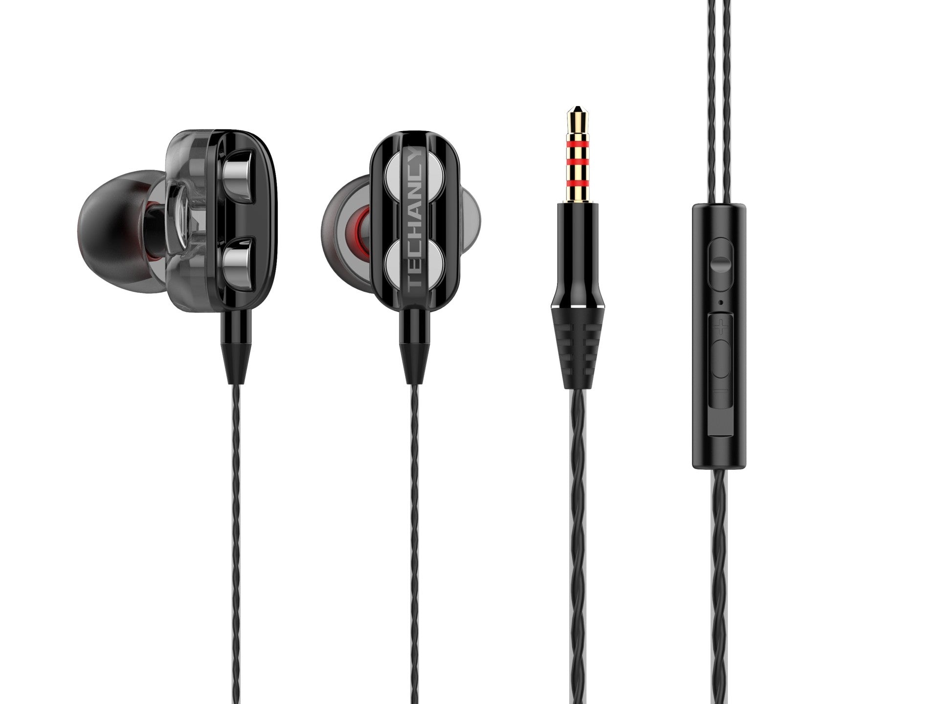 Techancy Auricular Com Fios Estéreo Premium TD8050 -0