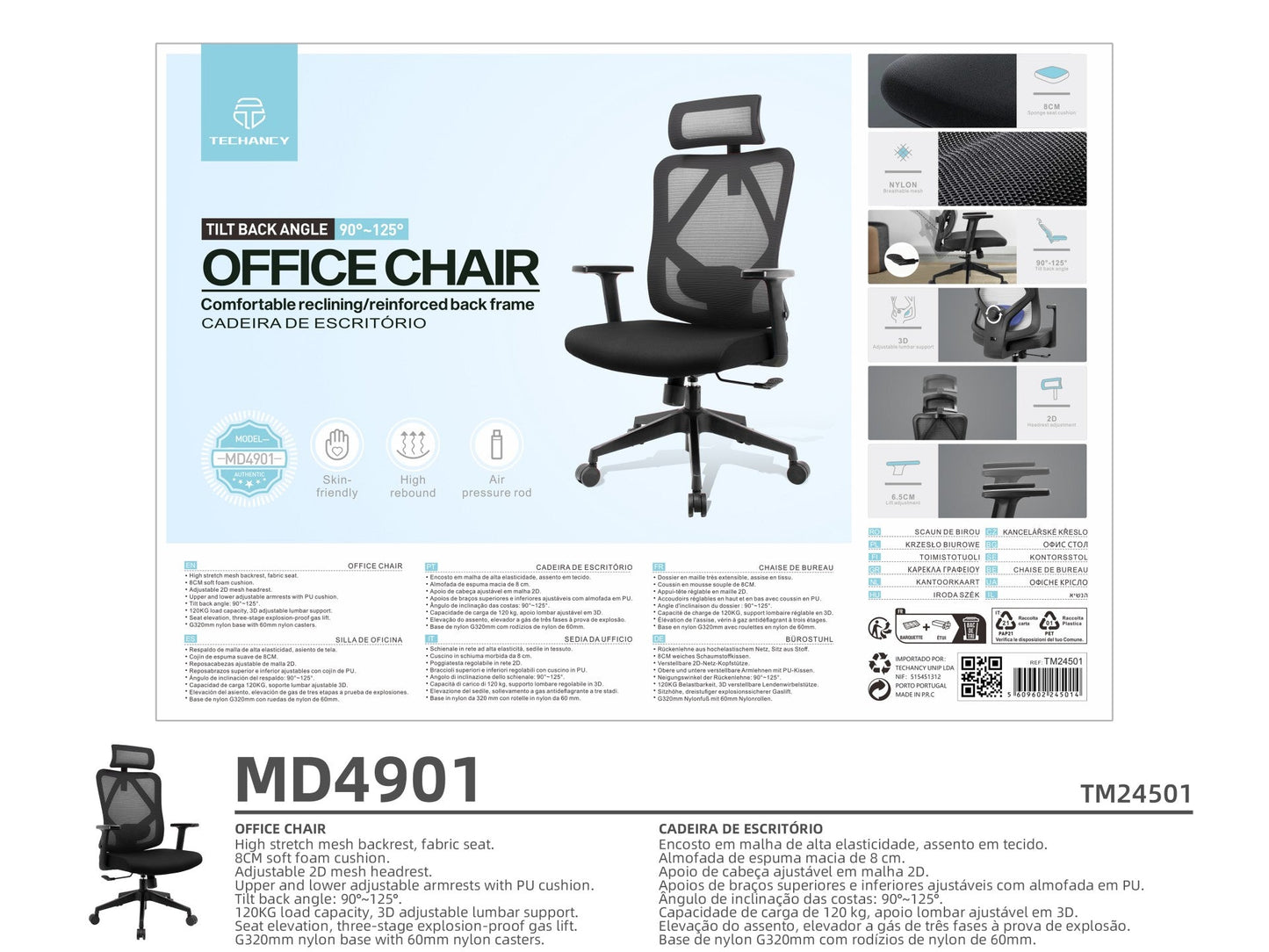 Techancy Cadeira MD4901-2