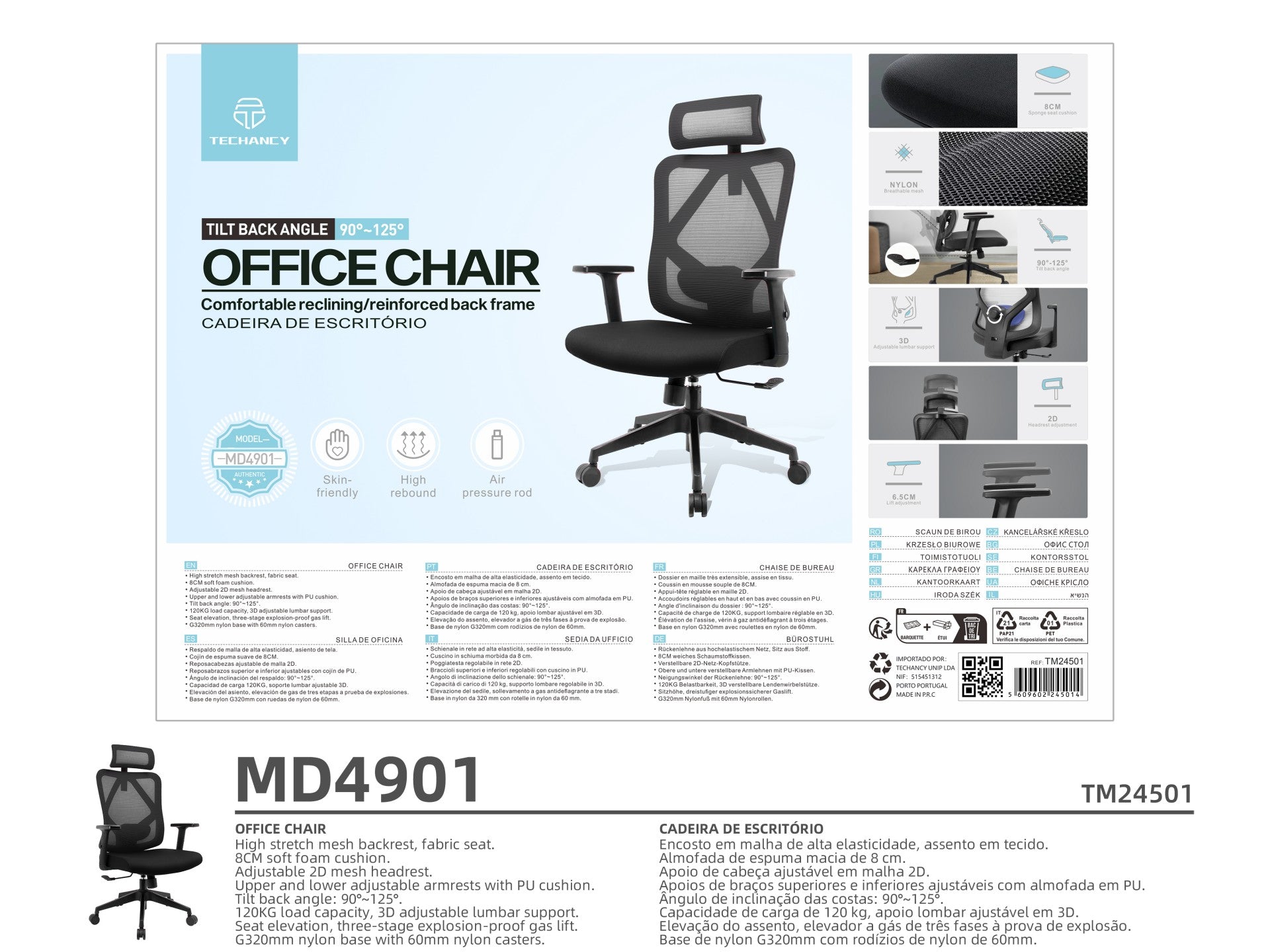Techancy Cadeira MD4901-2
