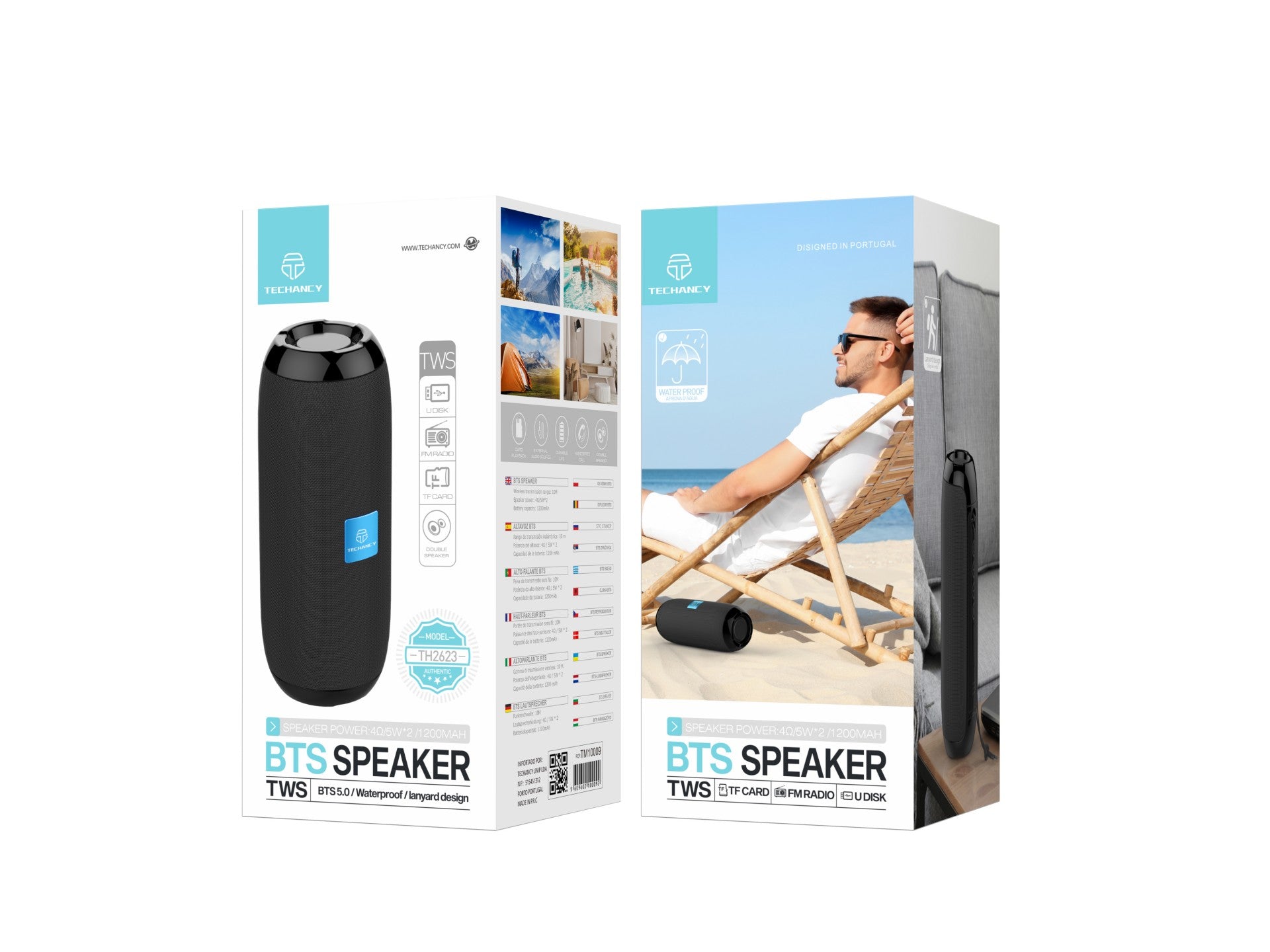 Techancy Bluetooth Audio Black TH2623-1