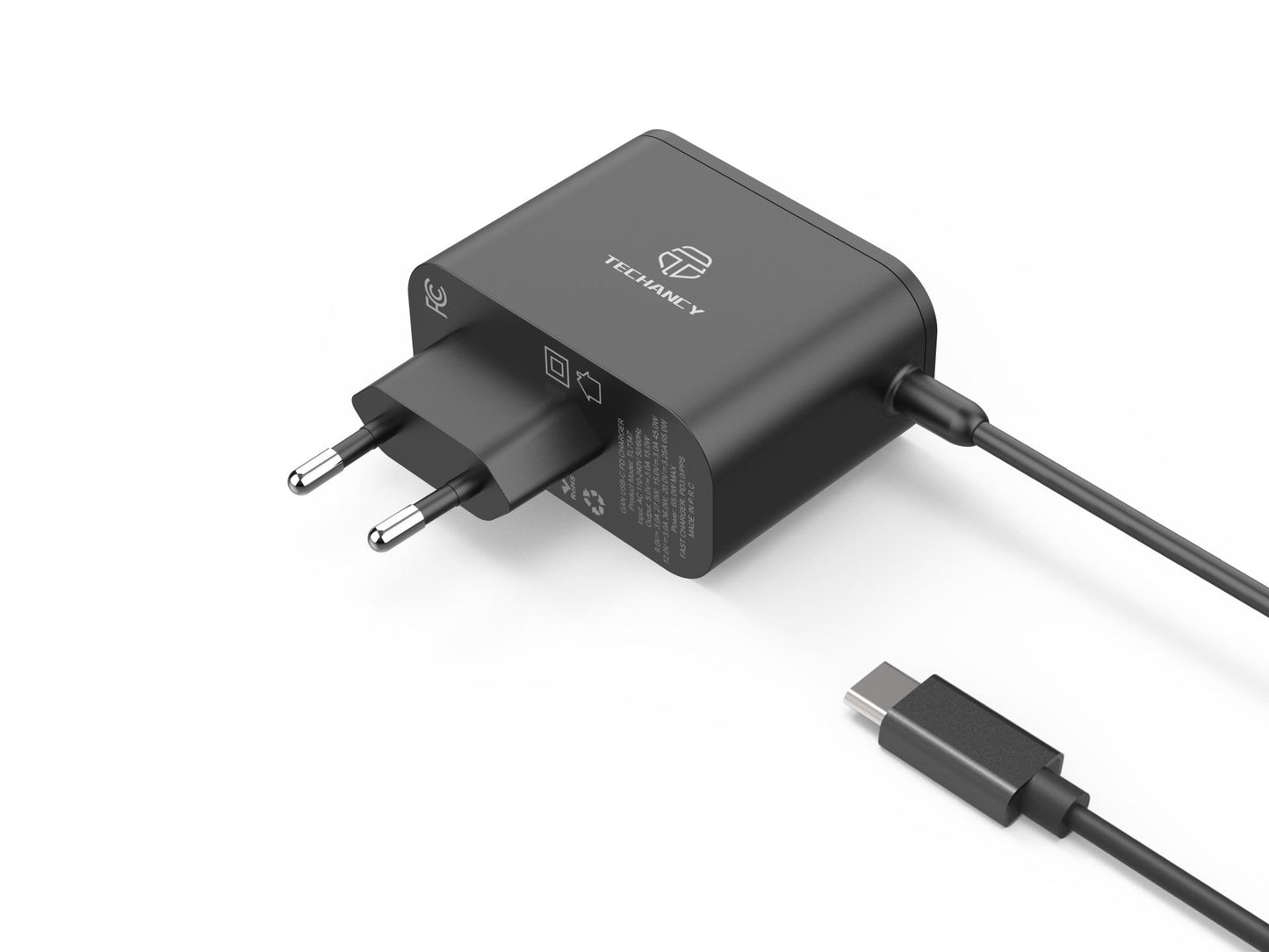 Techancy Carregador Rápido GaN USB-C de 65W TL7347-0