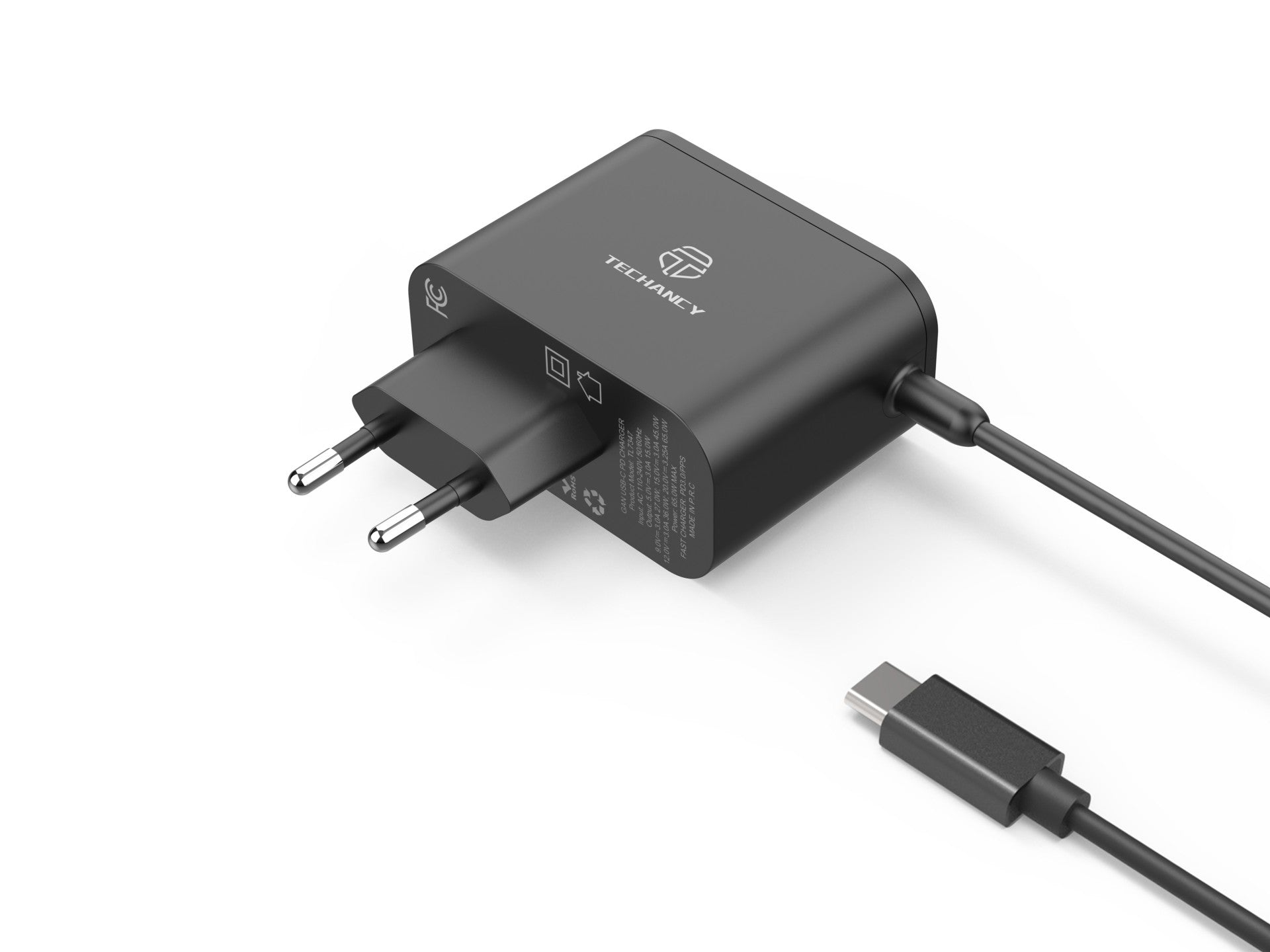 Techancy Carregador Rápido GaN USB-C de 65W TL7347-0