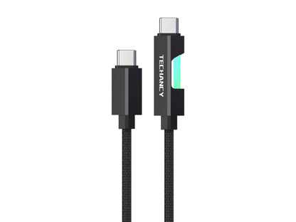 Techancy Cabo De Dados Usb-C Para Usb-C TB1797, 1m/60w -0