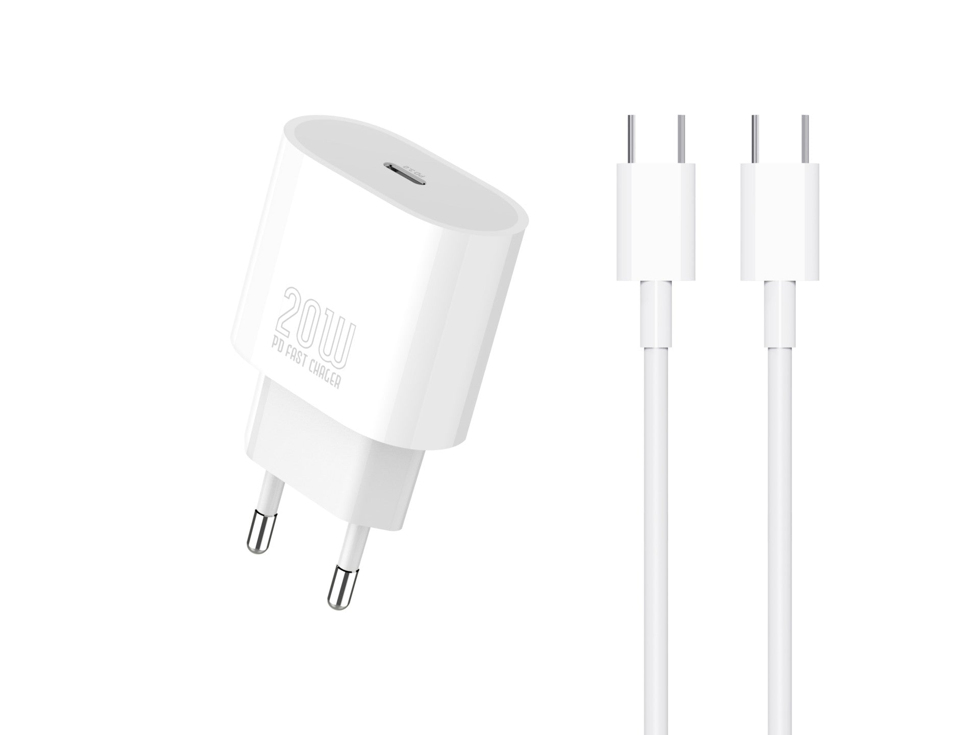 Techancy Carregador TA2824 PD3.0 20W com Cabo USB-C para USB-C -0