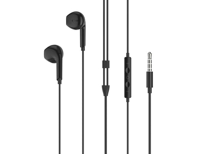 Techancy Auscultadores Intra-Auriculares Pretos 1.2m TD8086-0