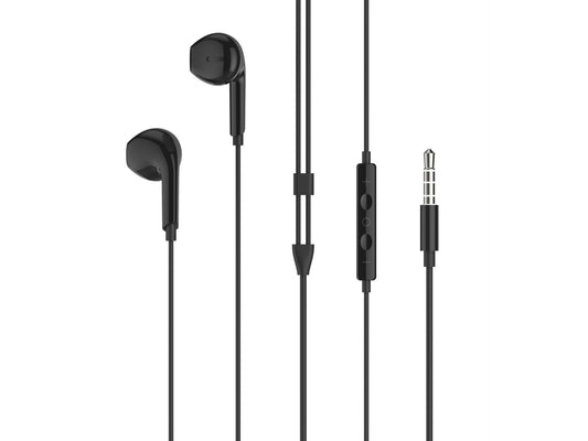 Techancy Auscultadores Intra-Auriculares Pretos 1.2m TD8086-0