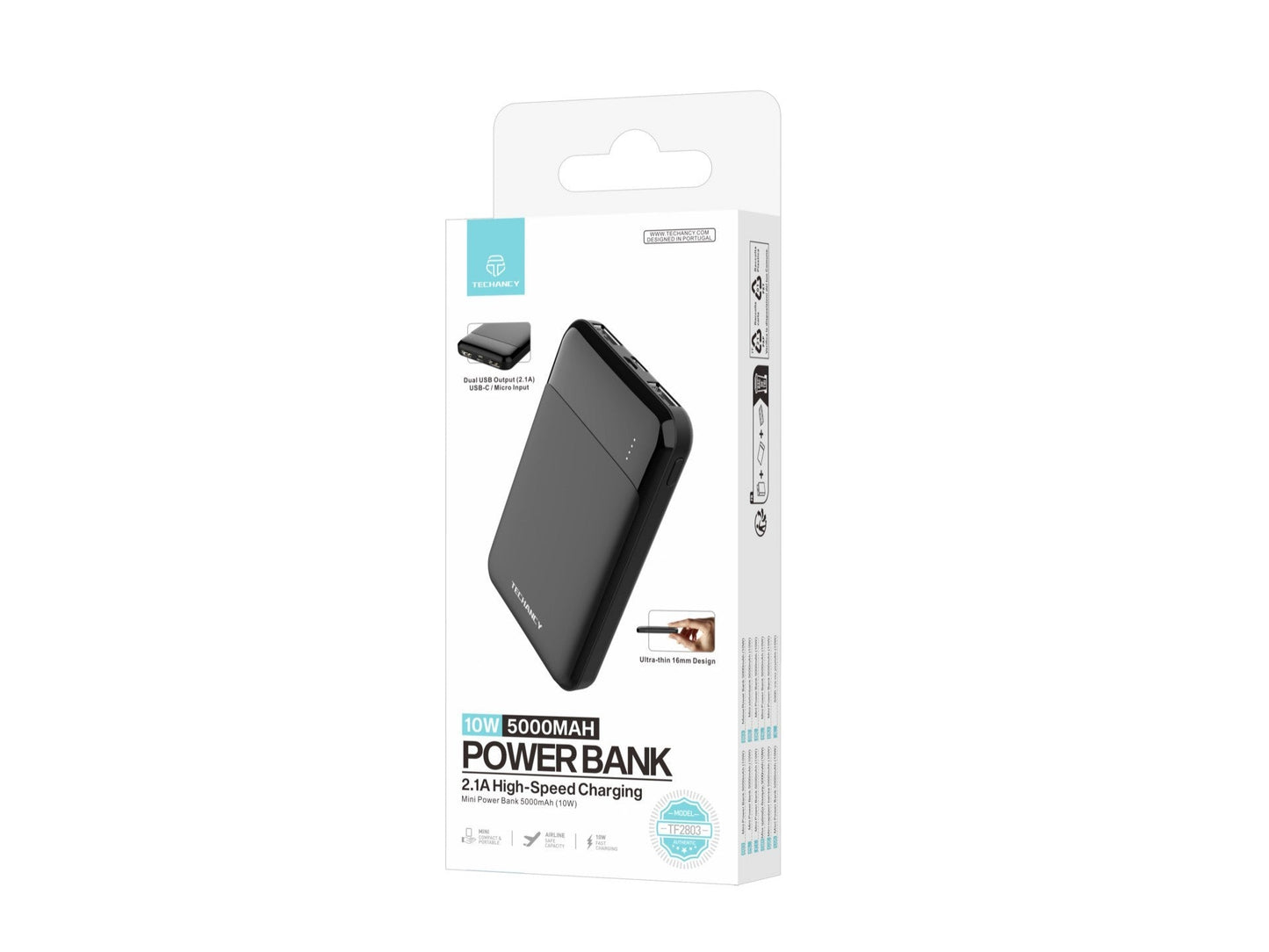 Techancy Mini Power Bank 5000mAh TF2803 -1