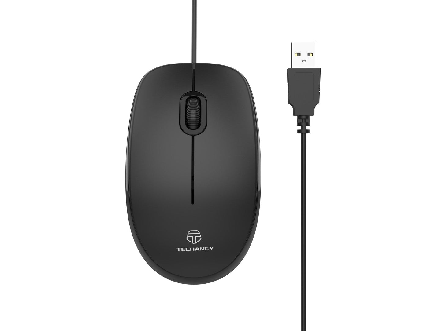 Techancy Rato Com Fios Usb Preto TJ6109-0