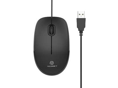Techancy Rato Com Fios Usb Preto TJ6109-0