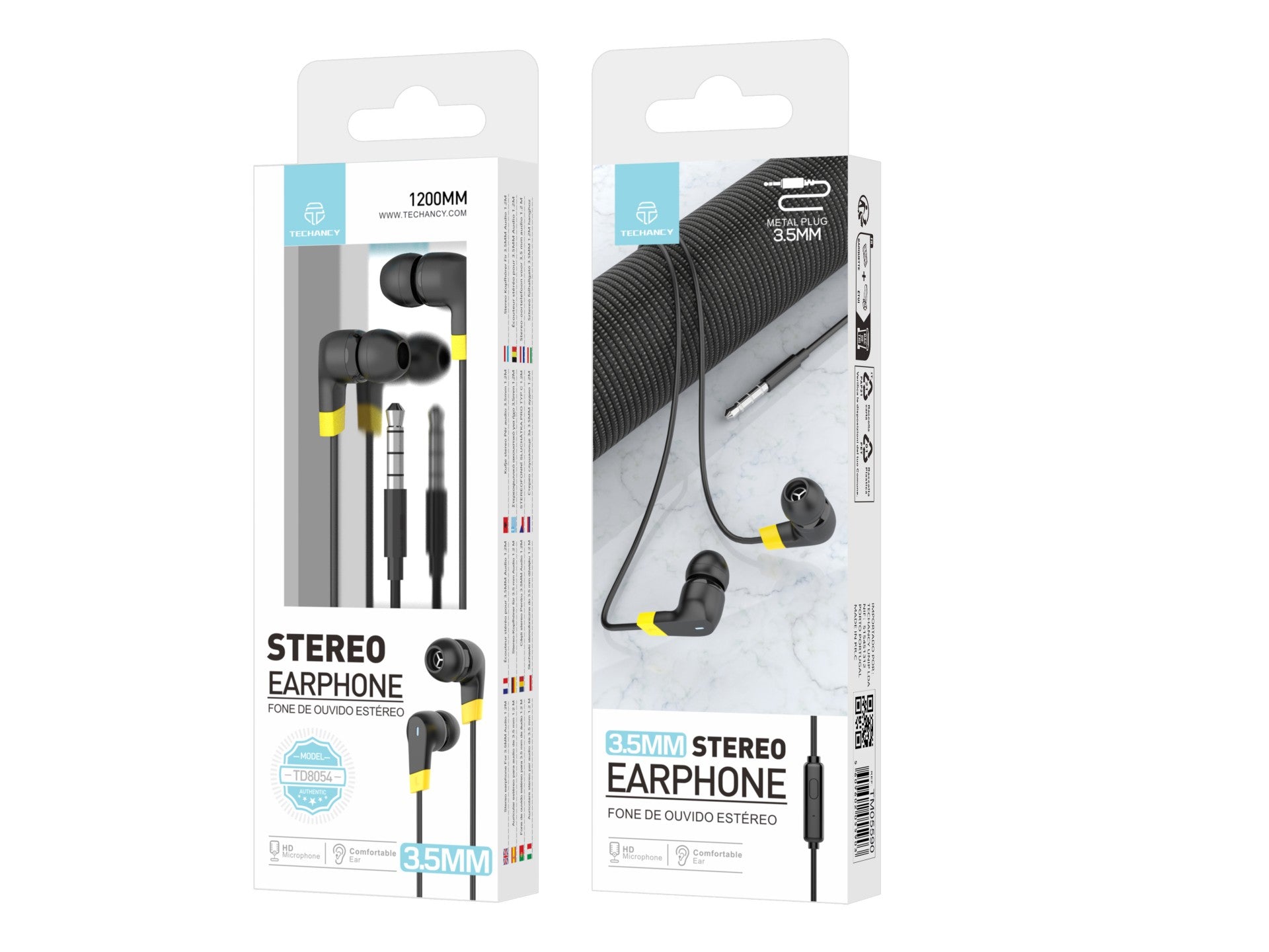 Techancy Auricular Estéreo TD8054-1