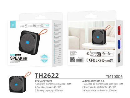 Techancy Altifalante Bluetooth Preto TH2622-3