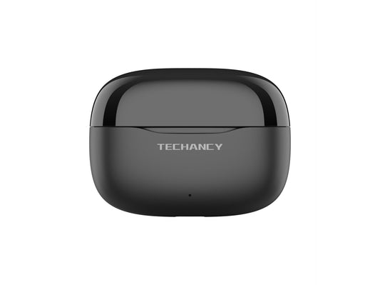 Techancy Auriculares Bluetooth TWS Wireless 5.4 KP2715 Microfone HD Toque inteligente USB C para Android iPhone Preto-0