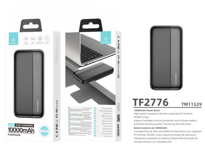 Techancy Power Bank 10000mah Preto TF2776-2