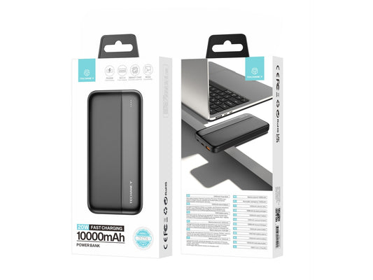 Techancy Power Bank 10000mah Preto TF2776-1