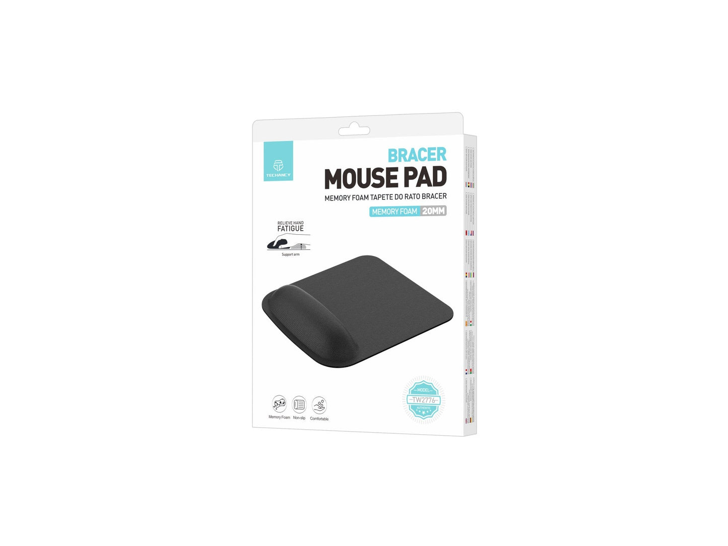 Techancy Tapete de Rato Preto TW2776-1