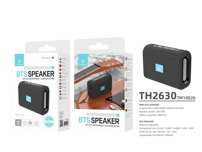 Techancy Mini Altifalante Sem Fios Preto TH2630-3