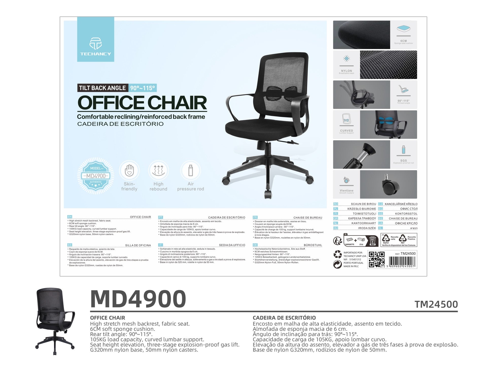 Techancy Cadeira MD4900-2
